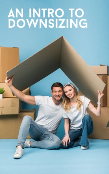 shutterstock image of couple with paper boxes